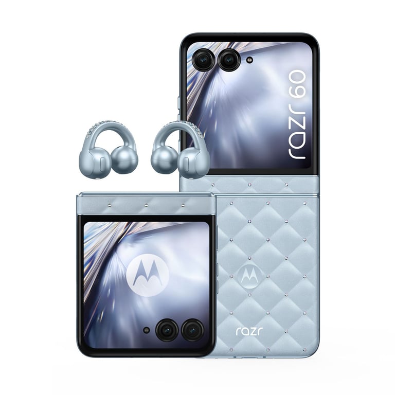 Motorola razr 60 + moto buds loop 17,5 cm (6.9 ) Double SIM Android 15 5G USB Type-C 8 Go 256 Go 4500 mAh Bleu - Neuf