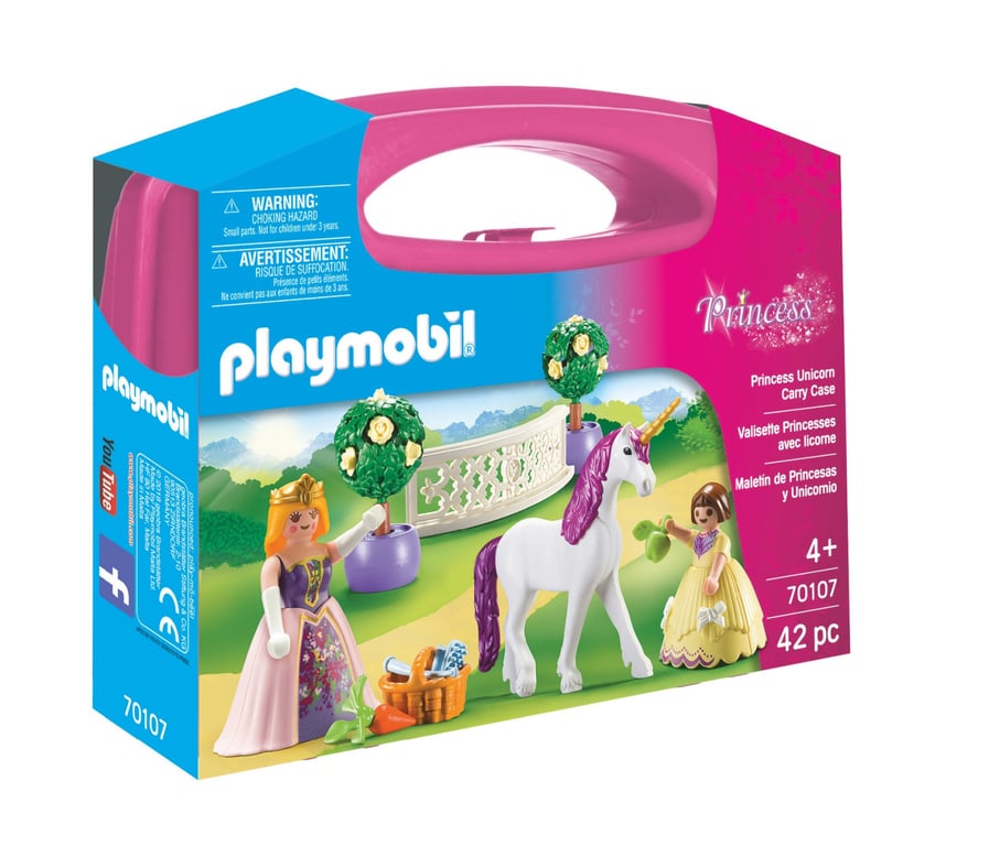 Valisette Princesses Avec Licorne 70107 Playmobil La Boîte - vue 3