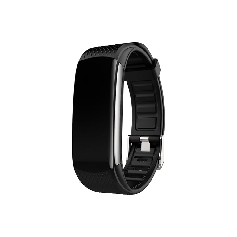 Bracelet d'activité avec pouls, moniteur de sommeil, podomètre IP67 Black - Neuf
