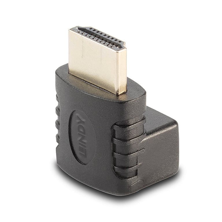 Lindy Adaptateur HDMI femelle vers HDMI mâle coudé à 90 dégrés vers le bas Neuf - vue 3