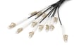 Digitus Cables Breakout de fibra óptica universales preconfeccionados, multimodo OM4, 12 fibras, LC/UPC - LC/UPC