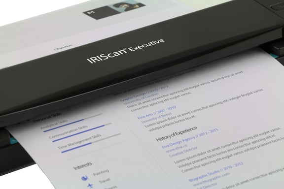 I.R.I.S. IRIScan Executive 4 Escáner alimentado con hojas 600 x 600 DPI A4 Negro