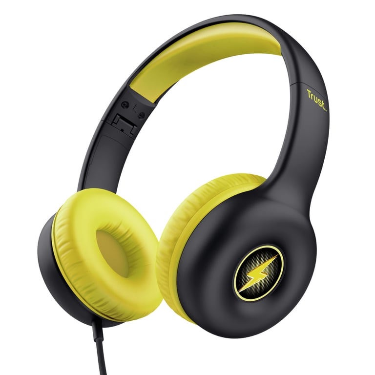 Casque Trust Nouna Filaire – Limite de Volume 85dB, Pliable, Micro intégré