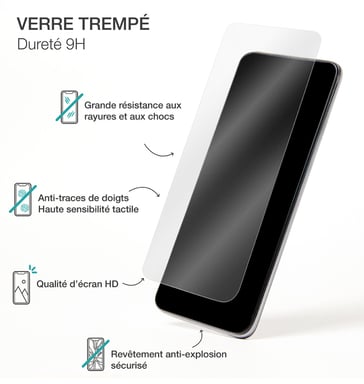Protège écran pour Samsung Galaxy S21FE + SmartFrame™ 2.5D Verre trempé - Certifié GRS Bigben