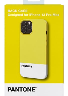 Pantone PT-PC1009Y funda de protección para teléfonos portátiles 17 cm (6,7'') Funda Blanca, Amarilla Apple (marca) iPhone 13 Pro Max