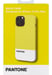 Pantone PT-PC1009Y funda de protección para teléfonos portátiles 17 cm (6,7'') Funda Blanca, Amarilla Apple (marca) iPhone 13 Pro Max