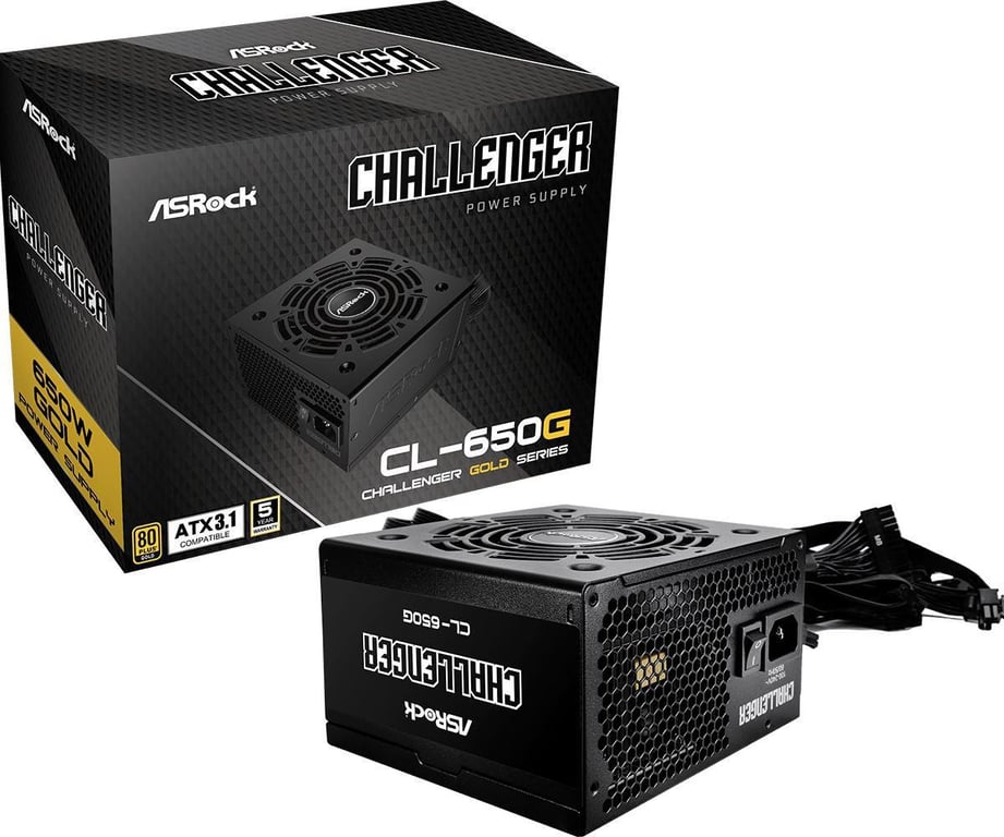 Asrock CL Challenger unité d'alimentation d'énergie 20+4 pin ATX ATX - vue 2