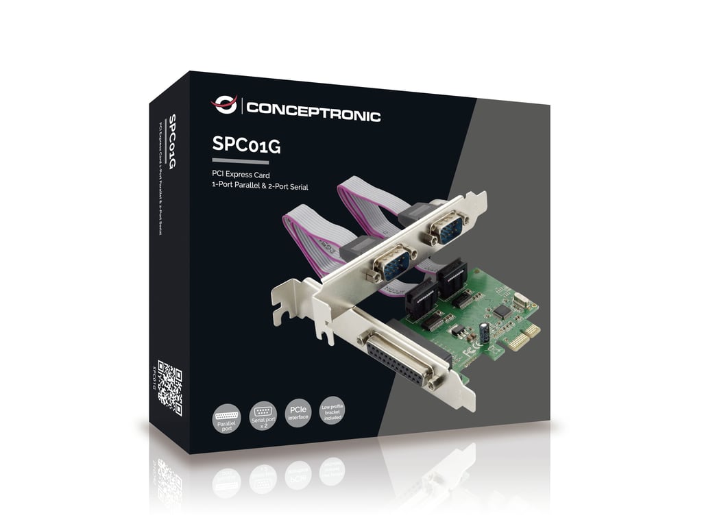 Conceptronic SPC01G carte et adaptateur d'interfaces Interne Parallèle RS 232 Neuf - vue 2