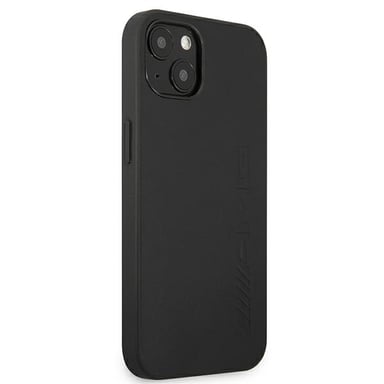 Custodia AMG per iPhone 13 mini 5,4'' Pelle nera stampata a caldo