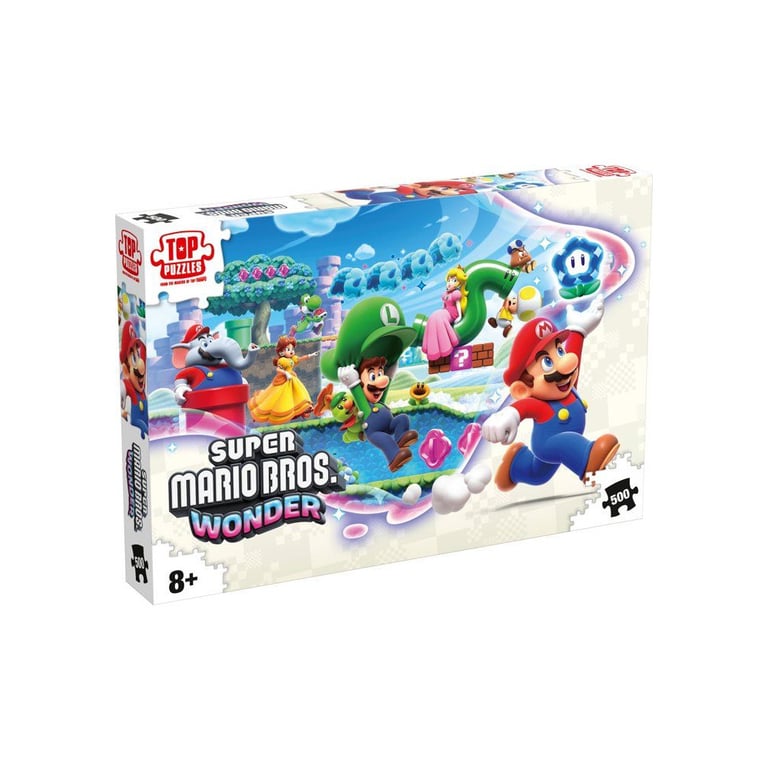 Puzzle 500 pièces Winning Moves Super Mario Bros. Wonder avec poster 1:1 Multicolore - Neuf