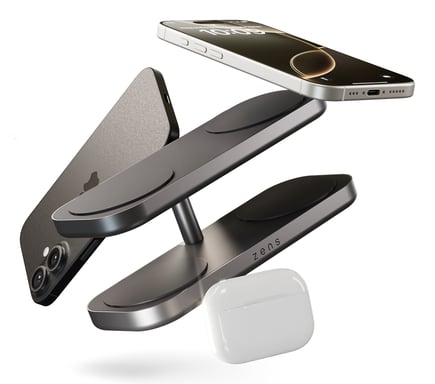 OtterBox Zens Quattro Wireless Charger Pro 4, Negro