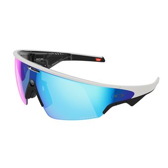 Meta Vanguard - Lunettes connectées IA Oakley Prizm Sapphire, Blanc (Verre Polarisé)