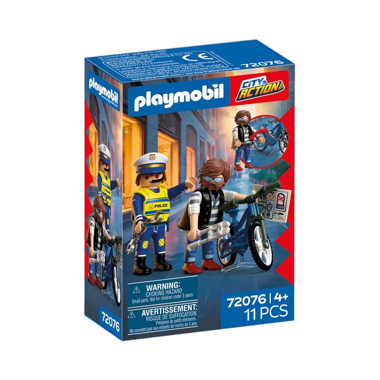 Playmobil City Action 72076 Vol de vélo - vue 2