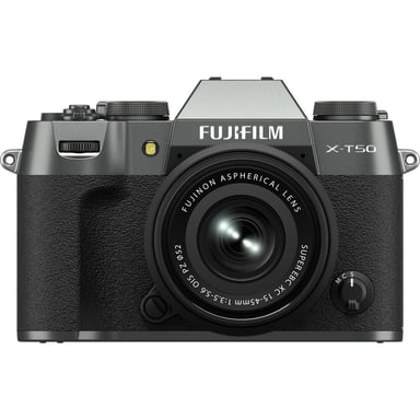 Fujifilm X-T50 argento antracite + XC15-45mm, fotocamera ibrida