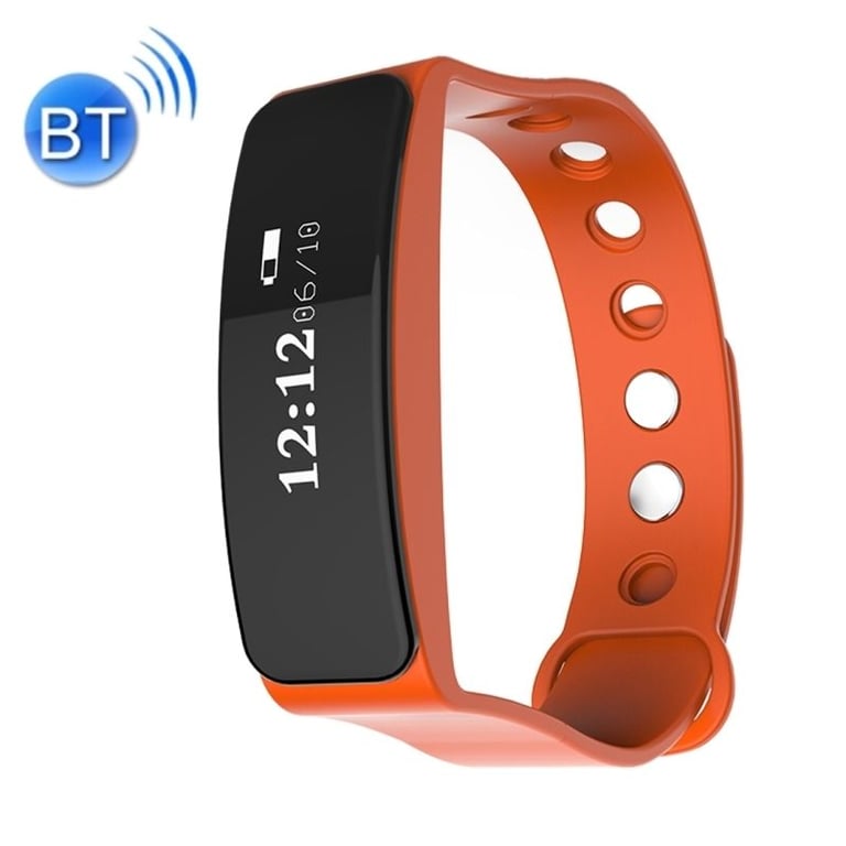 Bracelet Connecté Sport iOs Android Montre Écran OLED Ip66 Tracking Orange YONIS