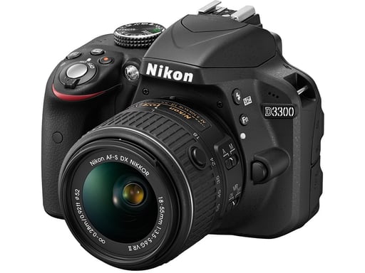 Nikon D3300 + 18-55 VR II Kit d'appareil-photo SLR 24,2 MP CMOS 6000 x 4000 pixels Noir