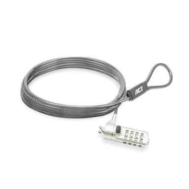 ACT AC9035 cable antirrobo Metálico 2 m