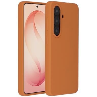 Accezz Coque Liquid Silicone avec MagSafe pour Samsung Galaxy S26 Plus - Orange