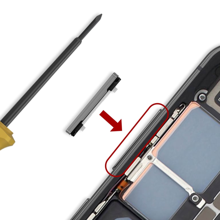 Samsung Bouton Volume Original pour Galaxy S23 / S23 Plus Service Pack - vue 3