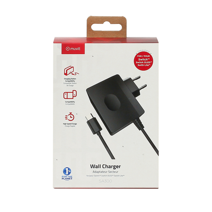 Adaptateur secteur pour Nintendo Switch MUVIT GAMING - vue 4