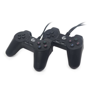 Gembird JPD-UB2-01 accessoire de jeux vidéo Noir USB 2.0 Manette de jeu PC