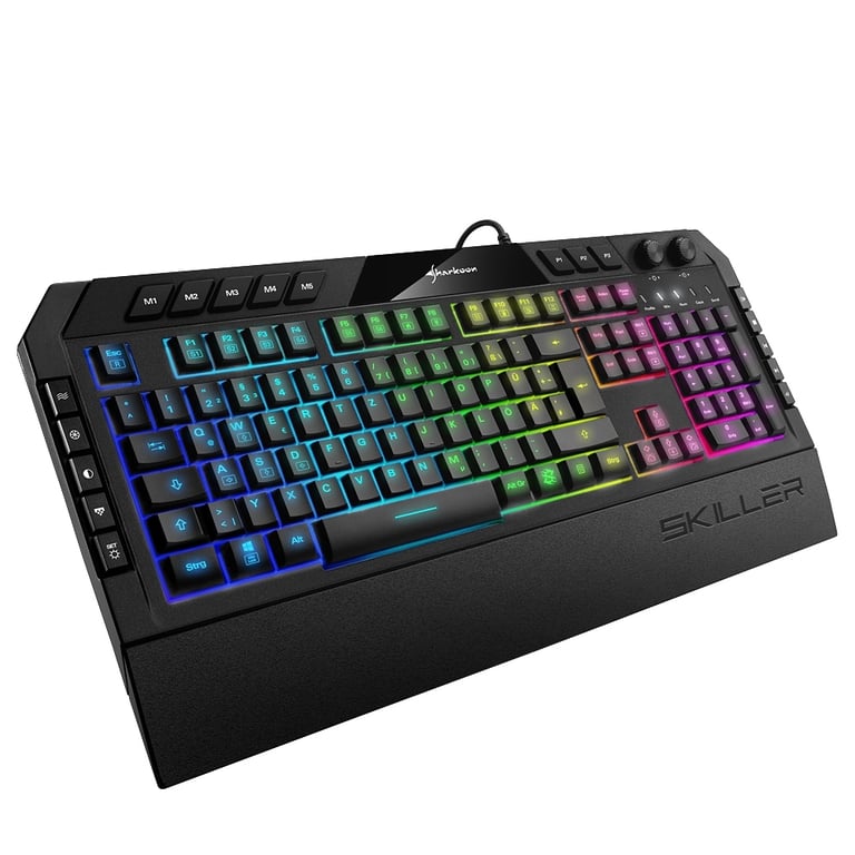 Sharkoon Skiller SGK5 tastiera Play USB QWERTZ tedesco Nero - nuovo