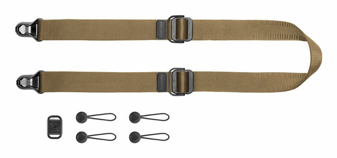Peak Design Slide Lite sangle Action-cam (caméras sportives) Aluminium, Cuir, Nylon Marron
