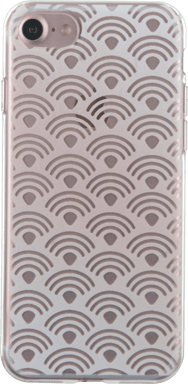 Coque semi-rigide transparente motifs arabesques pour iPhone SE (2020)/8/7