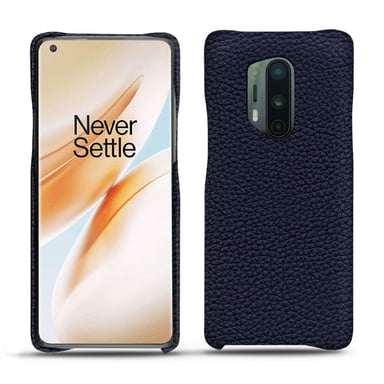 Coque cuir OnePlus 8 Pro -  - Cobalt ( Pantone #2b253f ) - Cuir grainé