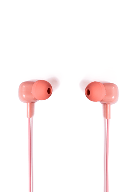 Écouteurs intra-auriculaires filaires Tellur Basic Sigma avec microphone, rose