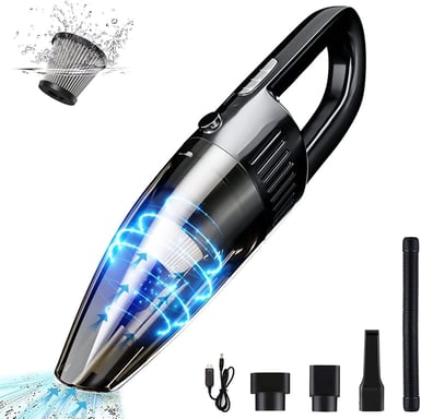 Aspirateur de table sans fil rechargeable 2200PA noir