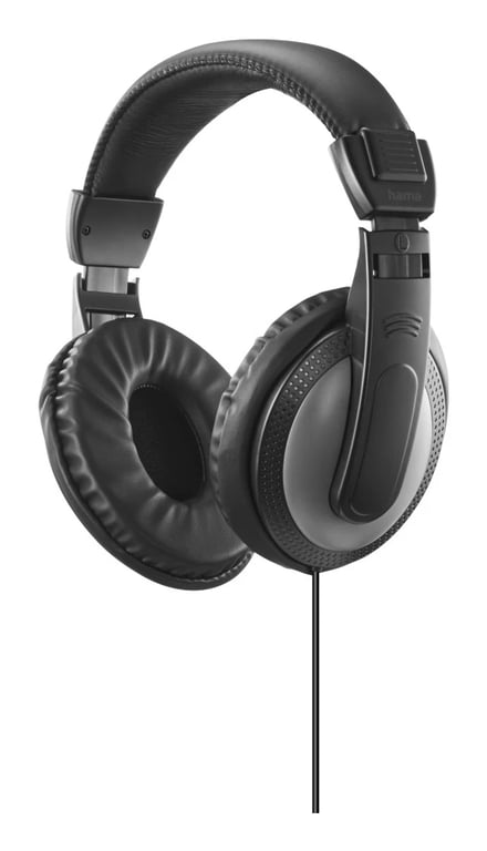 Hama ShellTV II Casques Avec fil Arceau TV Noir, Gris foncé