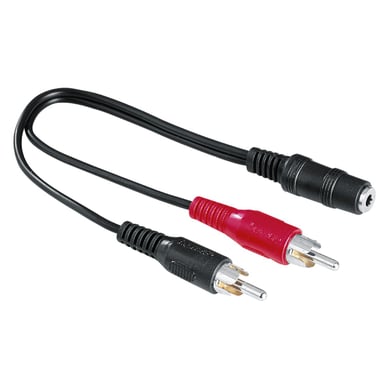 Adattatore audio, 2 spine RCA maschio - presa jack stereo da 3,5 mm