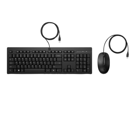 HP INC. tastiera Mouse incluso Ufficio USB Nero