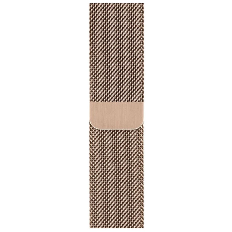 ?Bracelet à boucle Milanais pour Apple Watch Series 1 á 10 / SE / Ultra (2) (44/45/46/49 mm) - Dorée - Neuf