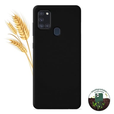 Coque silicone unie Biodégradable Noir compatible Samsung Galaxy A21S