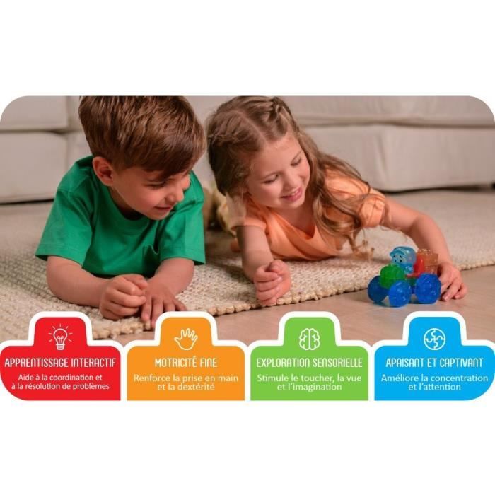 Coffret ferme Jeu de construction JELLY BLOX GOLIATH Briques souples et flexibles Dès - vue 2