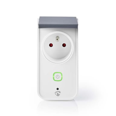 Nedis WIFIPO120EWT enchufe inteligente Gris, Blanco