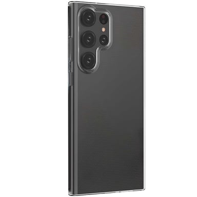 PURO Funda ecológica y antiarañazos para Galaxy S23 Ultra Edición 0.3 Nude Transparente