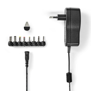 Nedis ACPA109 adaptateur de puissance & onduleur Intérieur & extérieur 18 W Noir