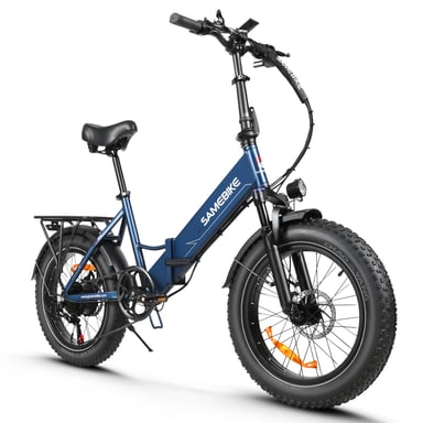 SAMEBIKE LOTDM200-II Bicicletta elettrica pieghevole, bicicletta elettrica da 20'' per pendolari per adulti, motore da 750 W, batteria da 48 V 13 Ah