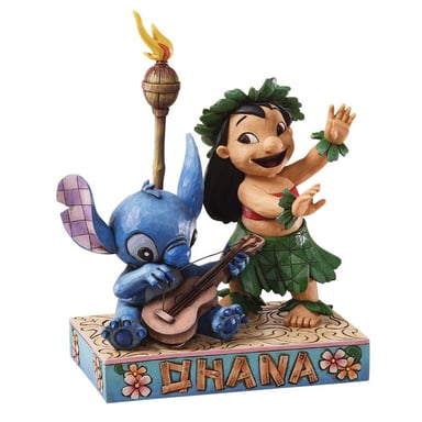 Figuras Disney Traditions Lilo y Stitch Ohana