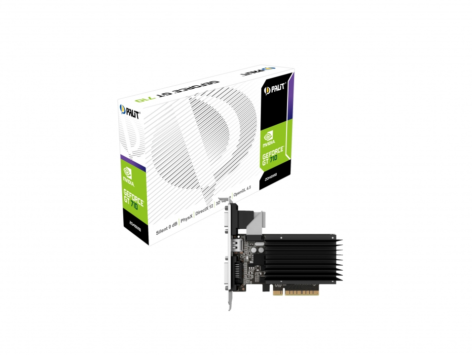 Palit NEAT7100HD46H carte graphique NVIDIA GeForce GT 710 2 Go GDDR3 Neuf - vue 3