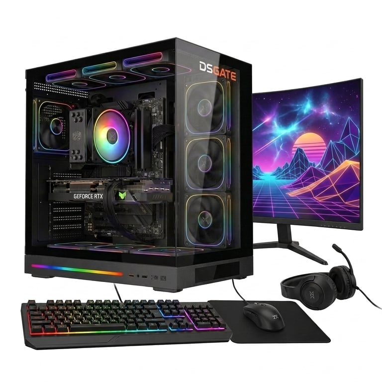 DSGate PC Gamer - V - Ryzen 7 7700X - RTX 5070 - DDR5