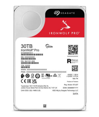 Seagate IronWolf Pro ST30000NT011 Disque dur 30 To interne 3.5 SATA 6Gb/ 7200 toursmin avec de Seagate Rescue Data Recovery - vue 2