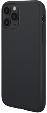 Coque antichoc en gel de silicone doux pour Apple  iPhone 11 Pro, Noir satin