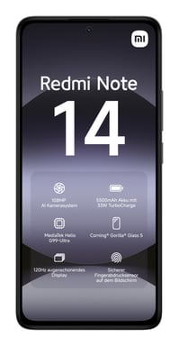 Redmi Note 14 (4G) 128 GB, Nero Mezzanotte