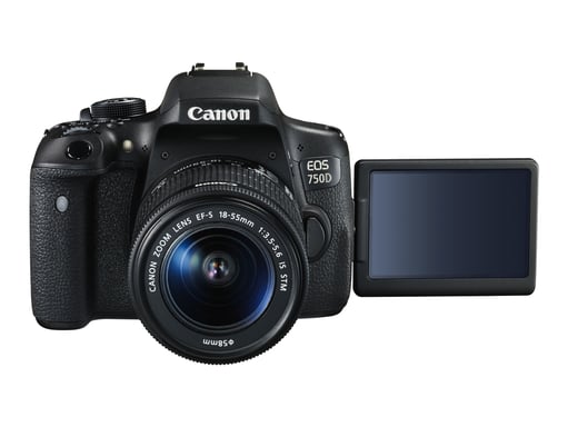 Canon EOS 750D + Kit fotocamera reflex EF-S 18-55 IS STM 24,2 MP CMOS 6000 x 4000 pixel Nero