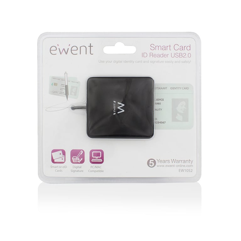 Ewent EW1052 lecteur de cartes à puce USB USB 2.0 Neuf - vue 2