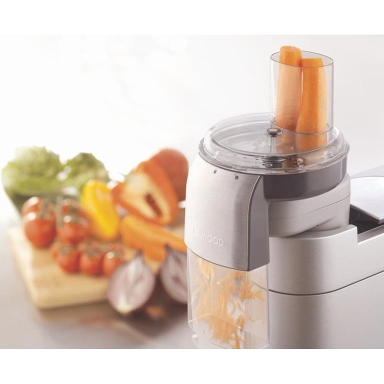 Râpe éminceur KENWOOD AT340 Double cheminée avec gobelet doseur 7 disques en acier inoxydable - vue 3